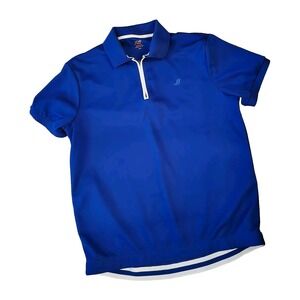 Joe Fresh Men's Blue Half Zip Polo Shirt‎ Golf Athletic Medium